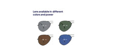 Load image into Gallery viewer, Brown Rectangle Full Rim Unisex Sunglasses by Vincent Chase Polarized-212312