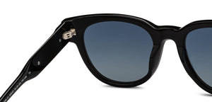 Black Round Full Rim Unisex Sunglasses by John Jacobs-208167