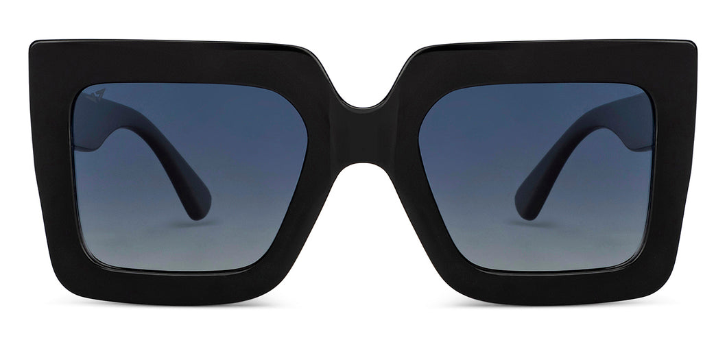 Black Square Full Rim Unisex Sunglasses by Vincent Chase Polarized-151554