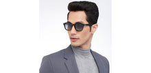 Load image into Gallery viewer, Black Wayfarer Full Rim Unisex Sunglasses by John Jacobs-207050