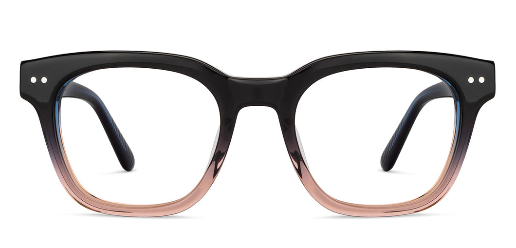 Black Square Full Rim Unisex Eyeglasses by John Jacobs-153073