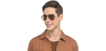 Load image into Gallery viewer, Black Aviator Full Rim Unisex Sunglasses by Vincent Chase Polarized-208873