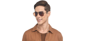 Black Aviator Full Rim Unisex Sunglasses by Vincent Chase Polarized-208873