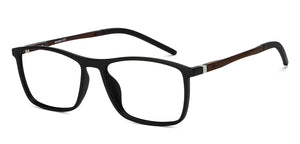 Black Rectangle Full Rim Unisex Eyeglasses by Lenskart Air-152986