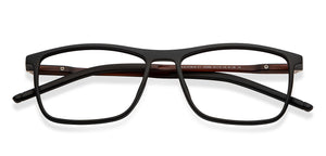 Black Rectangle Full Rim Unisex Eyeglasses by Lenskart Air-152986