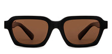 Load image into Gallery viewer, Black Rectangle Full Rim Unisex Sunglasses by Vincent Chase Polarized-151872