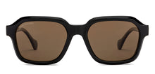 Load image into Gallery viewer, Black Square Full Rim Unisex Sunglasses by John Jacobs-208151