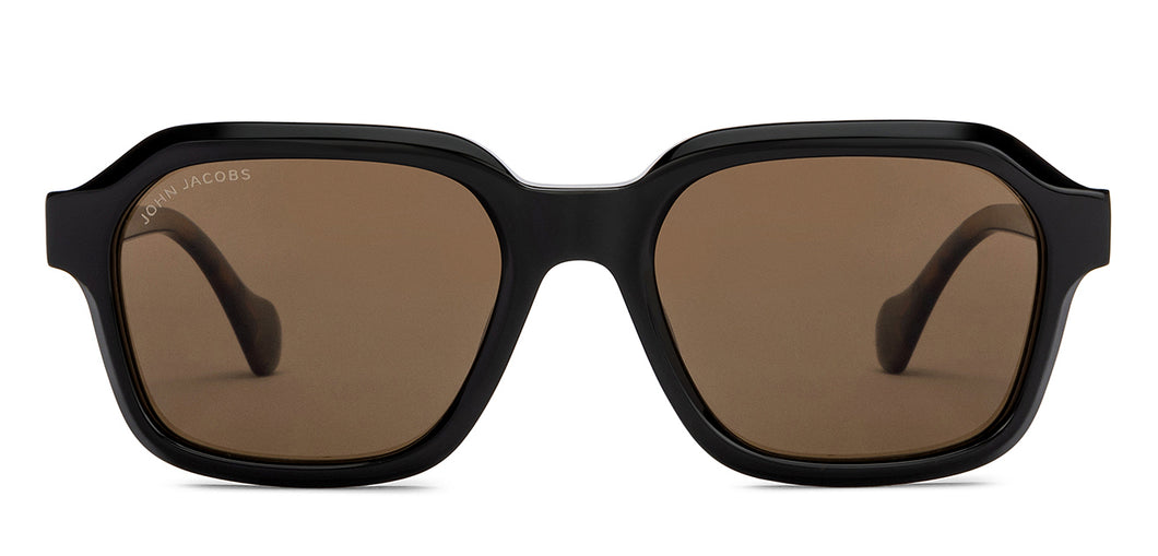 Black Square Full Rim Unisex Sunglasses by John Jacobs-208151