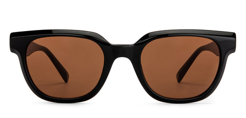 Black Wayfarer Full Rim Unisex Sunglasses by John Jacobs-201697