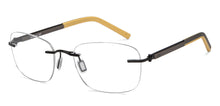 Load image into Gallery viewer, Black Rectangle Rimless Unisex Eyeglasses by Lenskart Air-200733