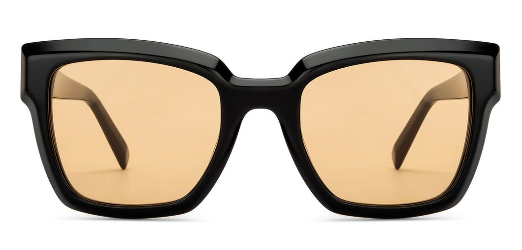 Black Wayfarer Full Rim Unisex Sunglasses by John Jacobs-201669