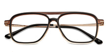 Load image into Gallery viewer, Black Rectangle Full Rim Unisex Eyeglasses by John Jacobs-150104