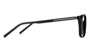 Black Rectangle Full Rim Unisex Eyeglasses by Lenskart Air Online-129709