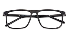 Load image into Gallery viewer, Black Rectangle Full Rim Unisex Eyeglasses by Lenskart Air Online-129709