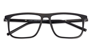 Black Rectangle Full Rim Unisex Eyeglasses by Lenskart Air Online-129709