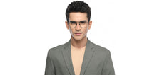 Load image into Gallery viewer, Black Aviator Full Rim Unisex Eyeglasses by John Jacobs-209673