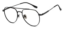 Load image into Gallery viewer, Black Aviator Full Rim Unisex Eyeglasses by John Jacobs-209673