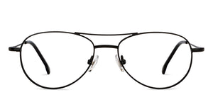 Black Aviator Full Rim Unisex Eyeglasses by John Jacobs-201396