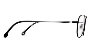 Black Aviator Full Rim Unisex Eyeglasses by John Jacobs-201396