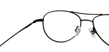 Load image into Gallery viewer, Black Aviator Full Rim Unisex Eyeglasses by John Jacobs-201396