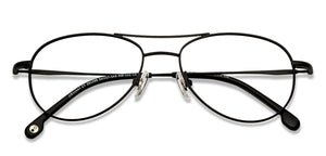 Black Aviator Full Rim Unisex Eyeglasses by John Jacobs-201396