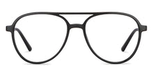 Load image into Gallery viewer, Black Aviator Full Rim Unisex Eyeglasses by John Jacobs-150882