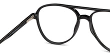 Load image into Gallery viewer, Black Aviator Full Rim Unisex Eyeglasses by John Jacobs-150882