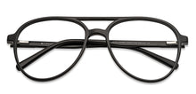 Load image into Gallery viewer, Black Aviator Full Rim Unisex Eyeglasses by John Jacobs-150882