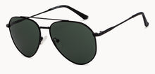 Load image into Gallery viewer, Black Aviator Full Rim Unisex Sunglasses by Vincent Chase Polarized-200375