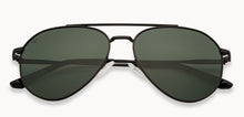 Load image into Gallery viewer, Black Aviator Full Rim Unisex Sunglasses by Vincent Chase Polarized-200375
