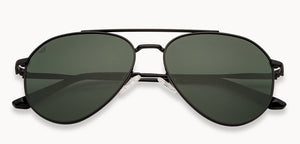 Black Aviator Full Rim Unisex Sunglasses by Vincent Chase Polarized-200375