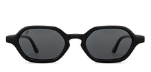Load image into Gallery viewer, Black Geometric Full Rim Unisex Sunglasses by Vincent Chase Polarized-201181