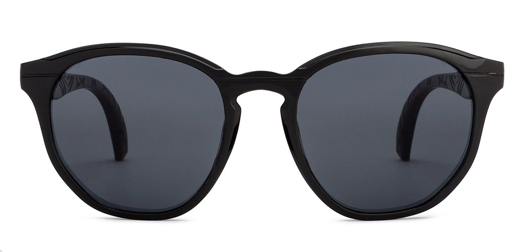 Black Geometric Full Rim Unisex Sunglasses by Vincent Chase Polarized-205560