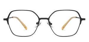 Black Geometric Full Rim Unisex Eyeglasses by Vincent Chase-207366