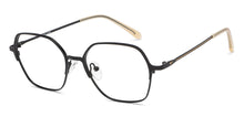 Load image into Gallery viewer, Black Geometric Full Rim Unisex Eyeglasses by Vincent Chase-207366