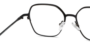 Black Geometric Full Rim Unisex Eyeglasses by Vincent Chase-207366