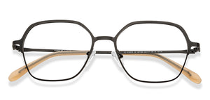 Black Geometric Full Rim Unisex Eyeglasses by Vincent Chase-207366