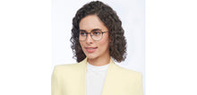 Load image into Gallery viewer, Black Geometric Full Rim Unisex Eyeglasses by Vincent Chase-207370