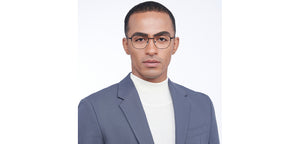 Black Geometric Full Rim Unisex Eyeglasses by Vincent Chase-207370
