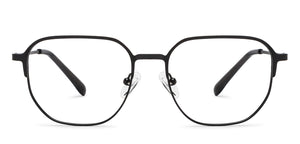 Black Geometric Full Rim Unisex Eyeglasses by Vincent Chase-207370