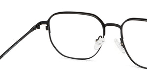 Black Geometric Full Rim Unisex Eyeglasses by Vincent Chase-207370