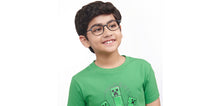 Load image into Gallery viewer, Black Oval Full Rim Kids Eyeglasses by Hooper-208939