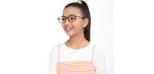 Load image into Gallery viewer, Black Oval Full Rim Kids Eyeglasses by Hooper-208939