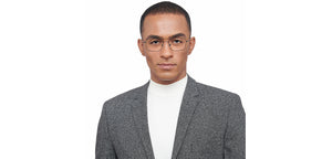 Black Rectangle Full Rim Unisex Eyeglasses by Vincent Chase-208195