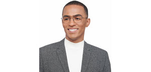 Black Rectangle Full Rim Unisex Eyeglasses by Vincent Chase-208195