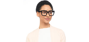 Black Square Full Rim Unisex Eyeglasses by John Jacobs-209077