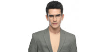 Load image into Gallery viewer, Black Aviator Full Rim Unisex Eyeglasses by John Jacobs-209676