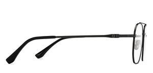 Black Aviator Full Rim Unisex Eyeglasses by John Jacobs-209676