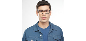 Black Rectangle Full Rim Unisex Eyeglasses by Lenskart Air-152988
