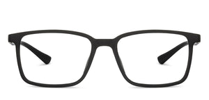 Black Rectangle Full Rim Unisex Eyeglasses by Lenskart Air-206013